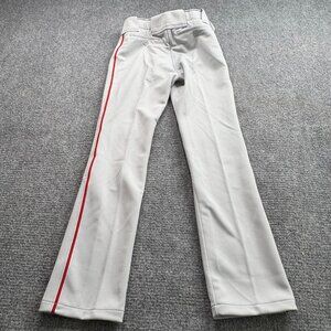 Mizuno Baseball Pants Youth X-Large Polyester Double Knit Gray‎ NWT Sports Boys
